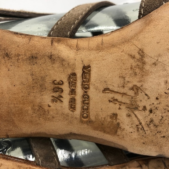 GIUSEPPE ZANOTTI  6.5 Suede Gladiator Sandal - Picture 7 of 8